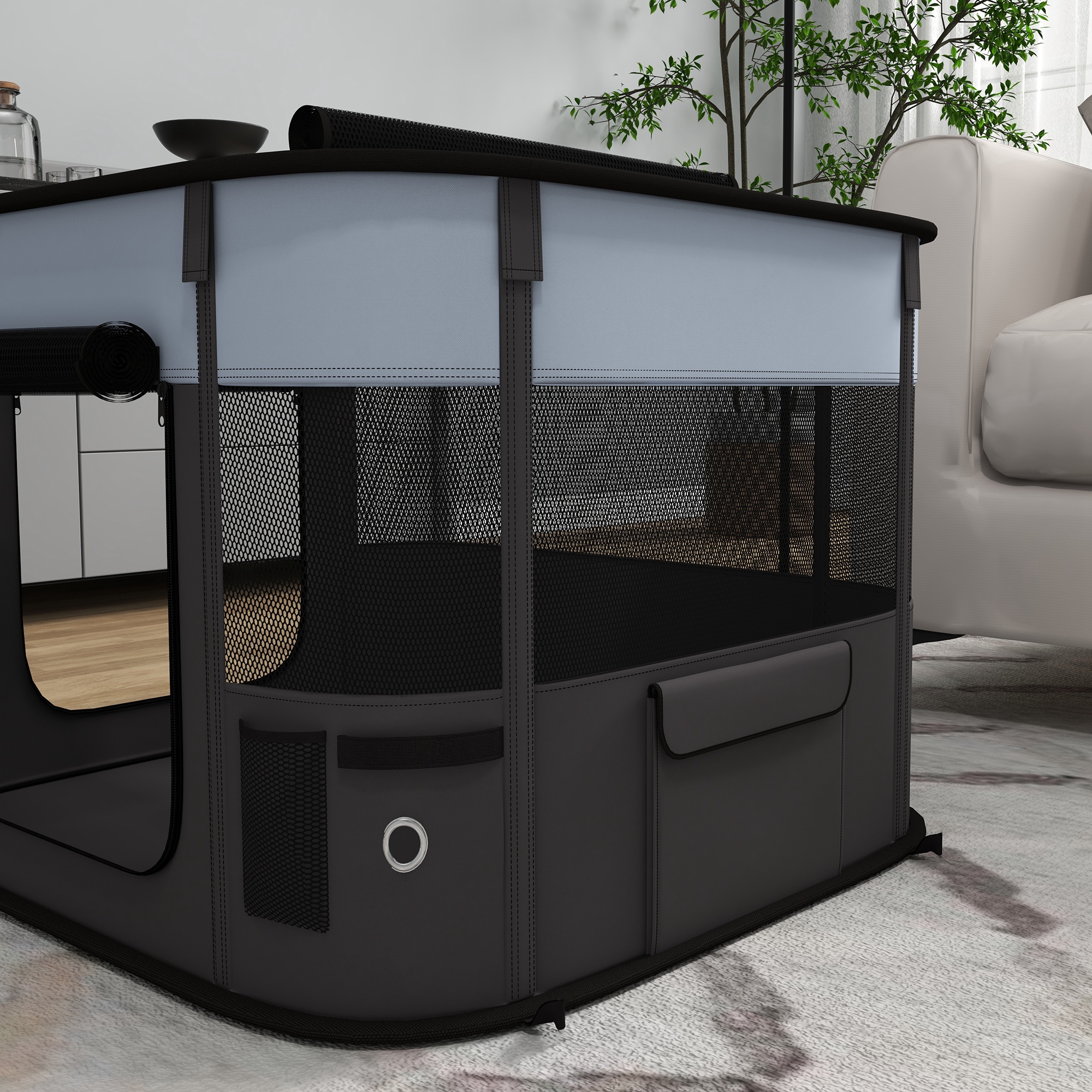 Foldable Dog Fence With Storage Bag, Suitable For Indoor-outdoor Use, Portable — image 8
