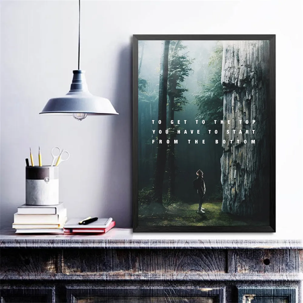 Modern Wall Decor Canvas Inspirational Quotes Painting Wall Art Poster Hit – image 5