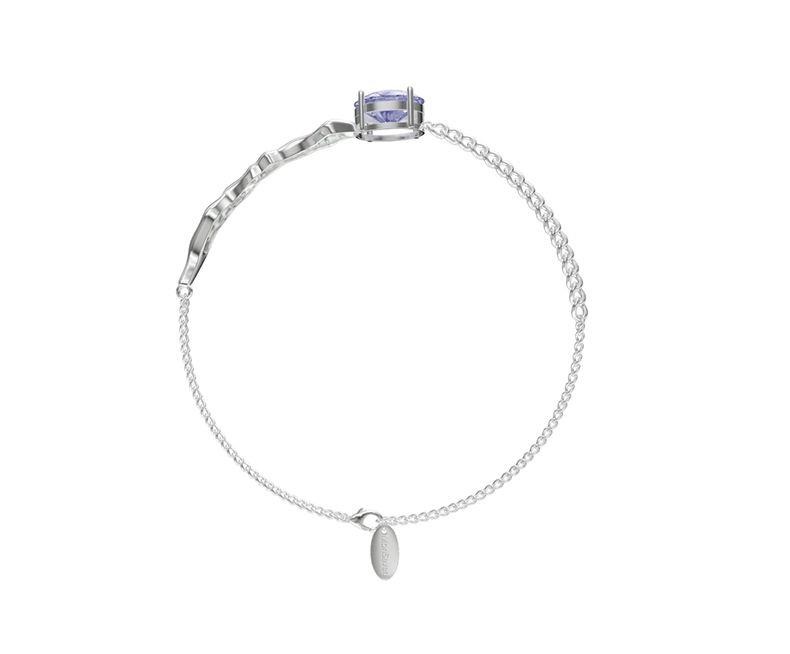 The New Purple Zircon Female Original Personality Simple And Cold Wind