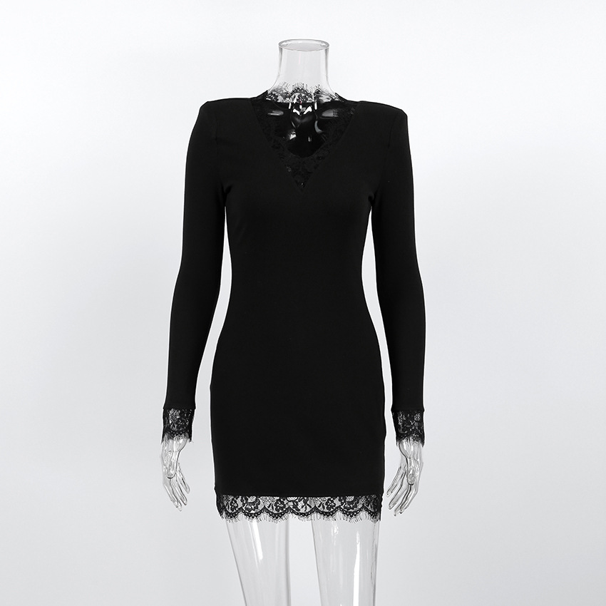 Vesper Lace-Trim Knit Mini – detail 2