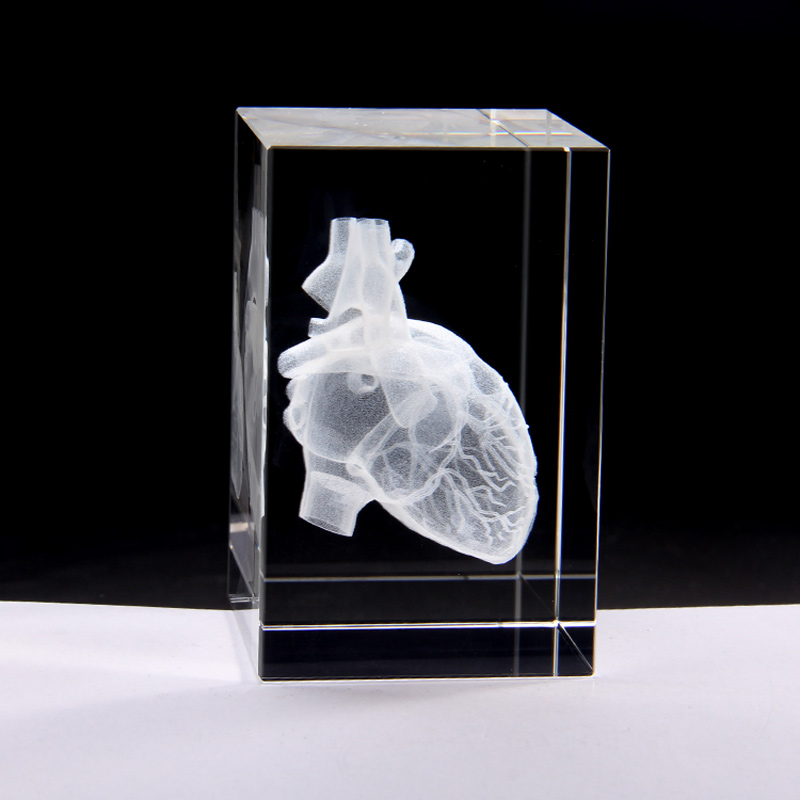 Heart Model Transparent Gift Opening (50x50x80mm)
