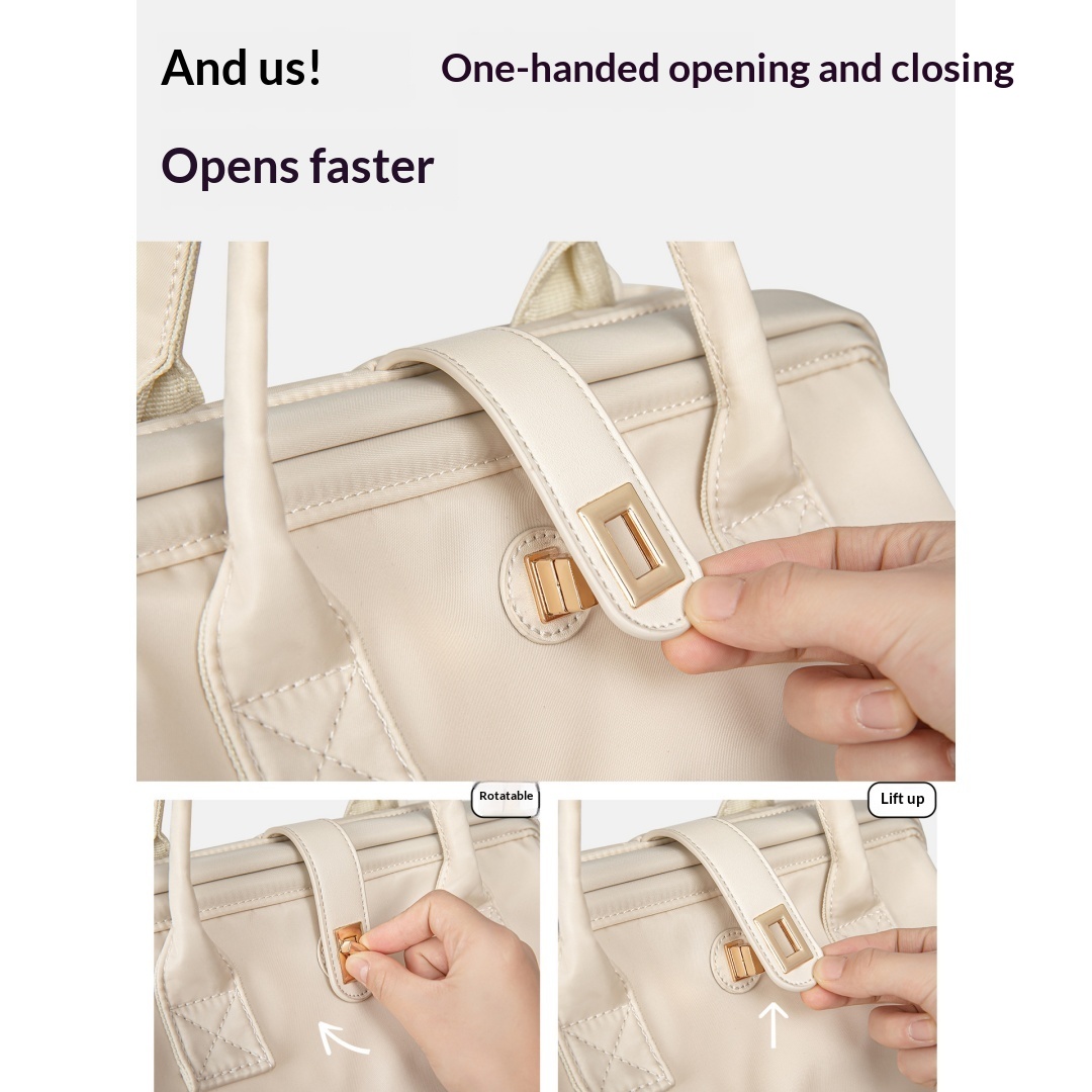 Multi Functional Handheld Backpack Mother And Baby Bag For Outdoor Use, Large Capacity Dry Wet Separation, Mommy Bag - Mi Bai — view 6
