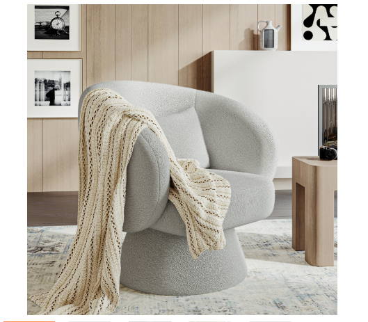 Modern Cushioned Bucket Chair