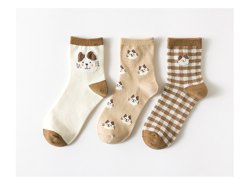 Japanese Mid-tube Socks, Breathable Cotton Socks