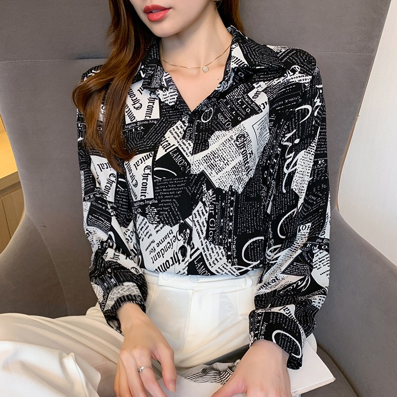 Title 6, New Style Long-sleeved Top With POLO Collar