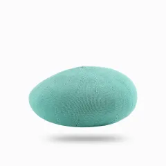 Women's Thin Fashion Retro Beret Knit - Mint Green - View 1