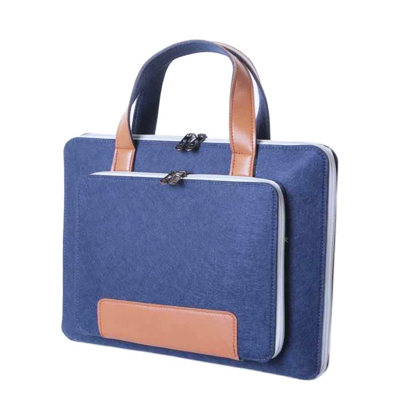 Fashion Felt Laptop Bag Multicolor Handheld — foto 5