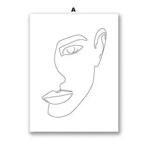 Chic Feminine Canvas Simple Wall Art Home Decor – image 6