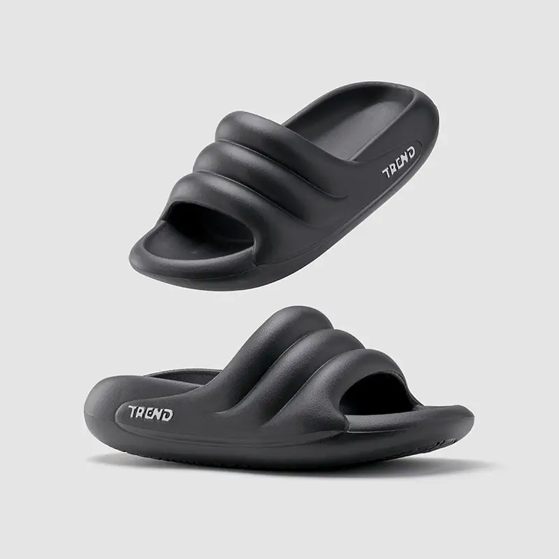 Wave Pattern Design Fashionable Non-slip Wear-resistant Slippers