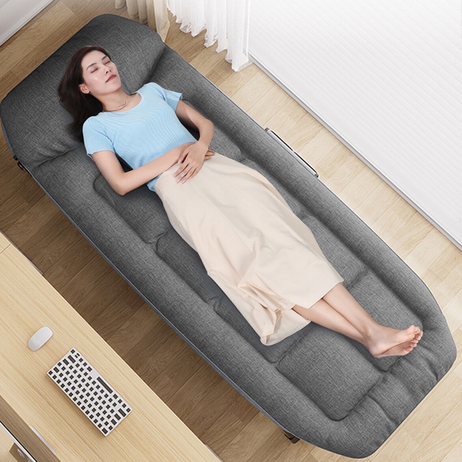 Adults Folding Camping Bed For Camping Home Fishing Travel