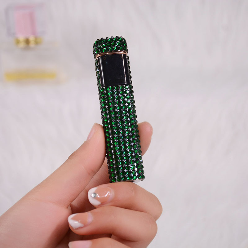 Title 7, Rhinestone Touch Screen USB Rechargeable Windpr...