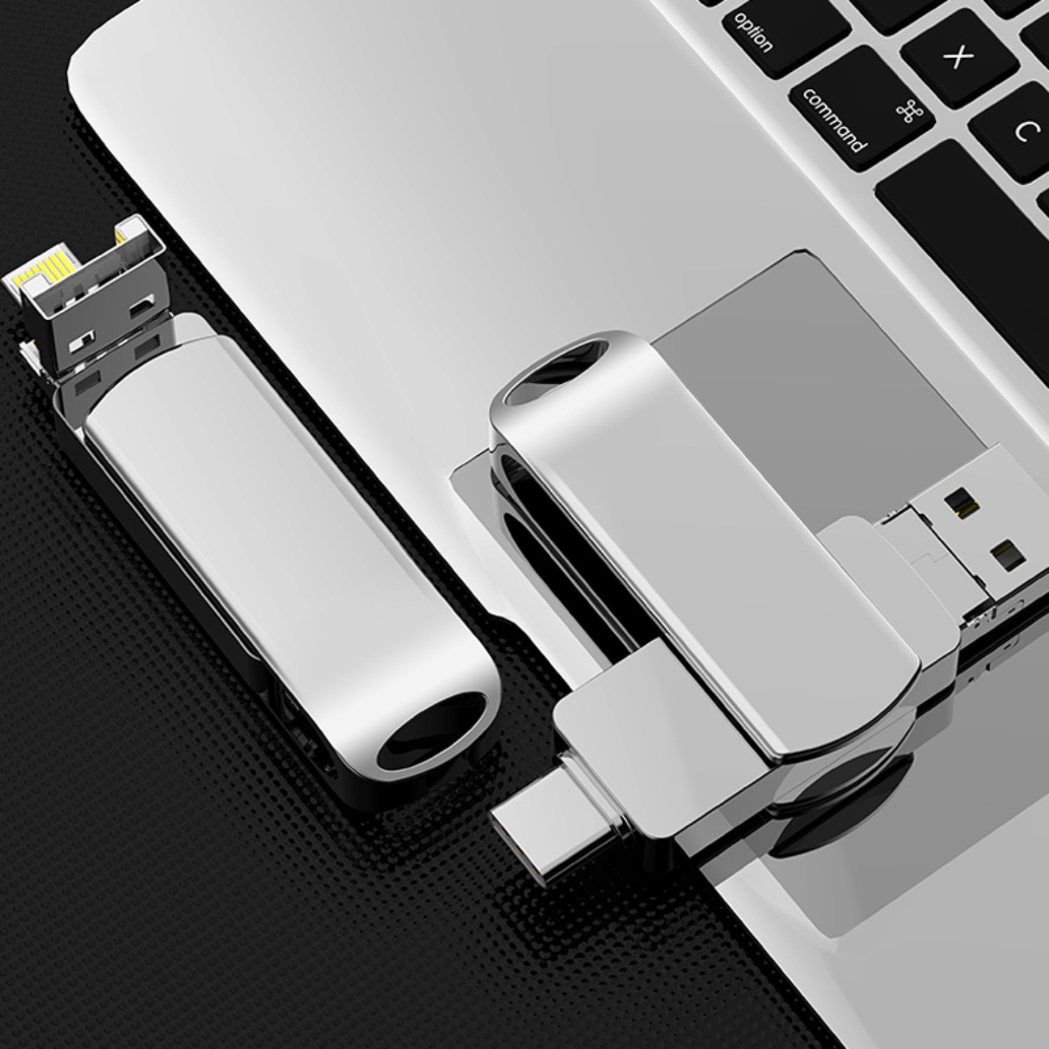 4 In 1 2TB USB 3.0  Drive Memory Stick For 13 14 15 16 Pro Max IPad