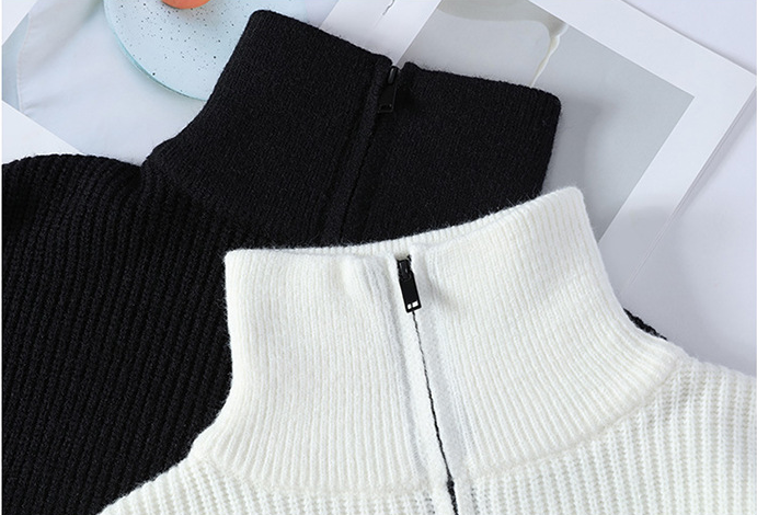 Lapel Fashion Sweater Striped Sweater - Image 12