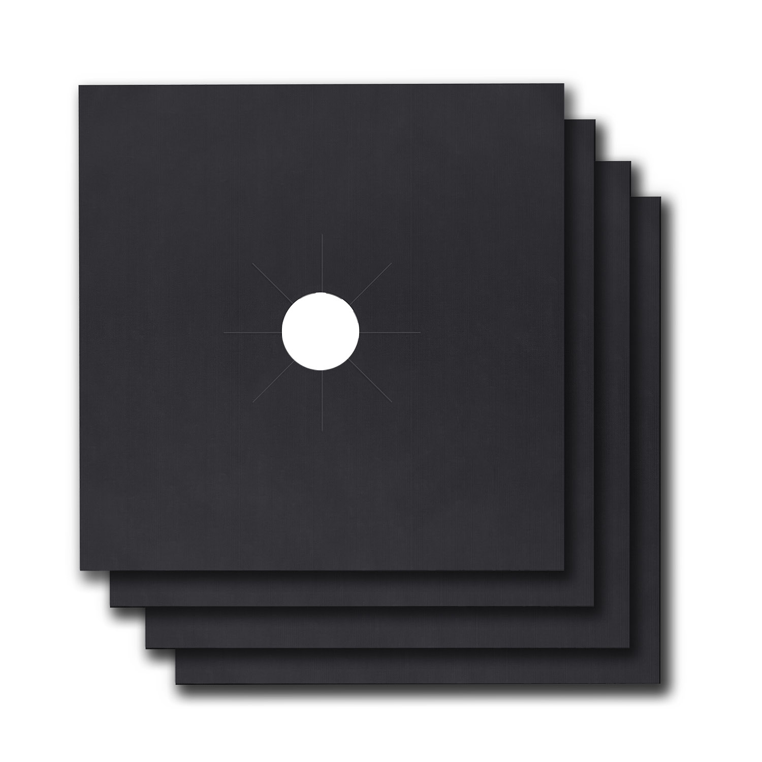 4 Pack Reusable Nonstick Stovetop Burner Protector Liner Black - Shop at LoveMi