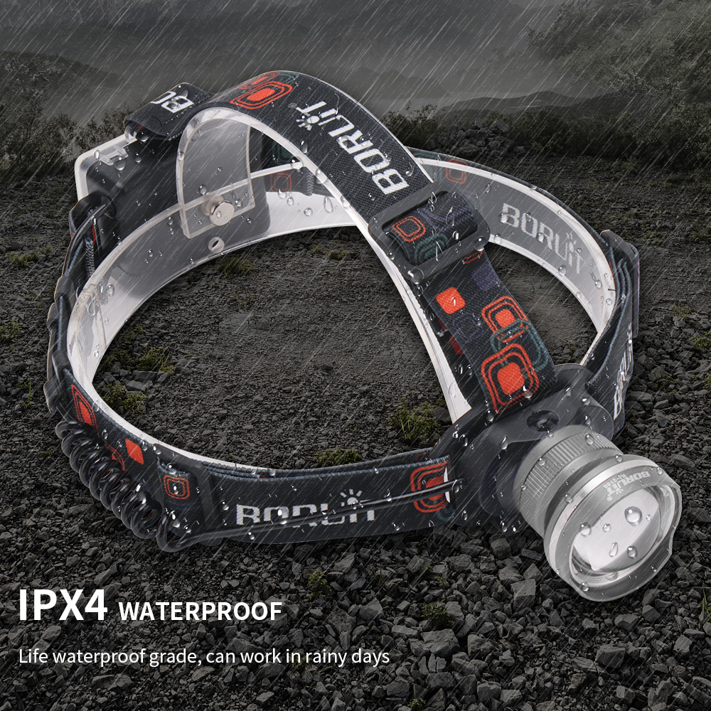 Zoom Headlamp 350000LM Rechargeable LED Headlight Flashlights Head Torch Fish — image 3