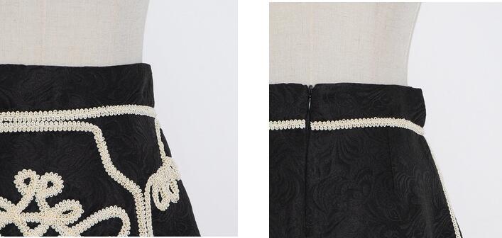 Fashion Simple High Waist A-line Skirt