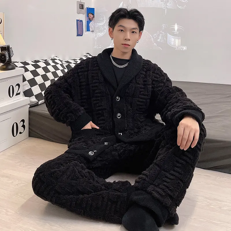 Men's Winter Flannel Household Clothes