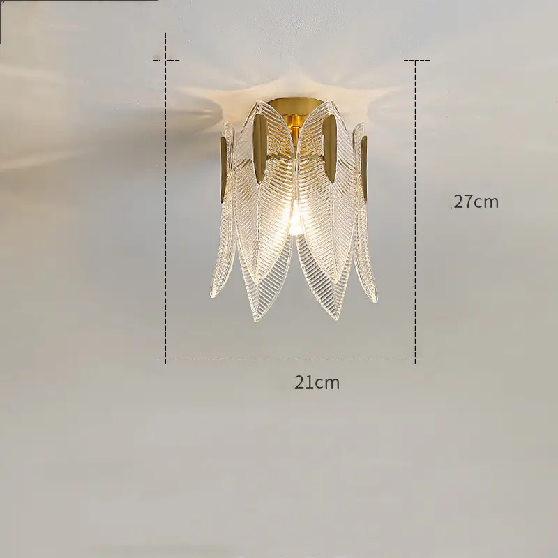 Modern Simple Indoor Small Ceiling Lamp Glass