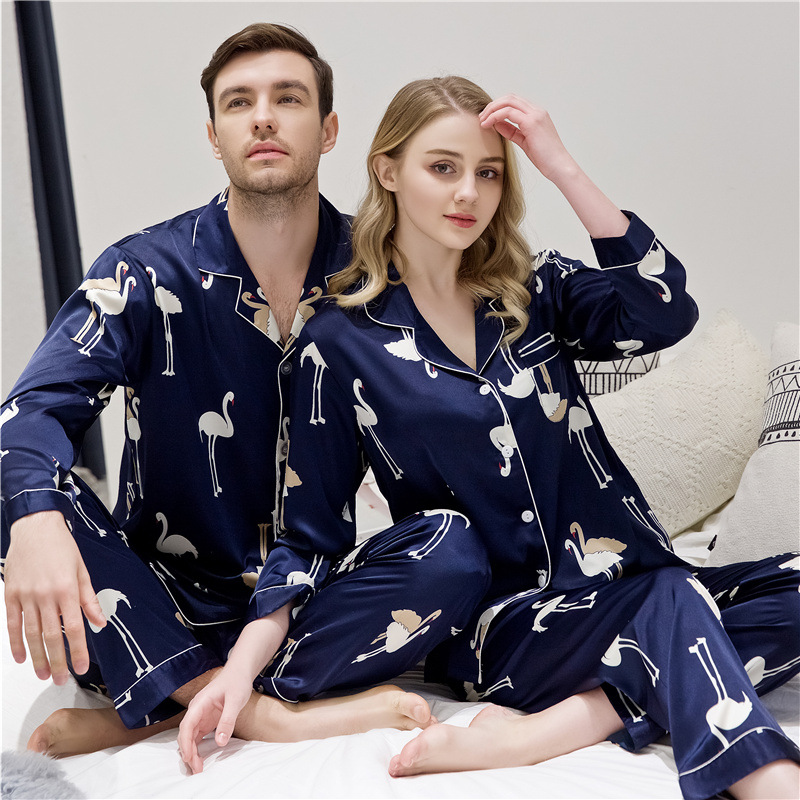 Title 7, Luxury Spring And Autumn Couple Pajamas