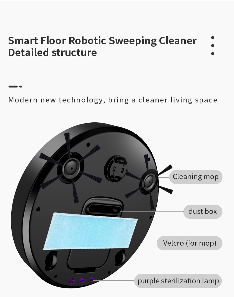 Title 11, Intelligent Sweeping Robot Household Mini Vacuu...