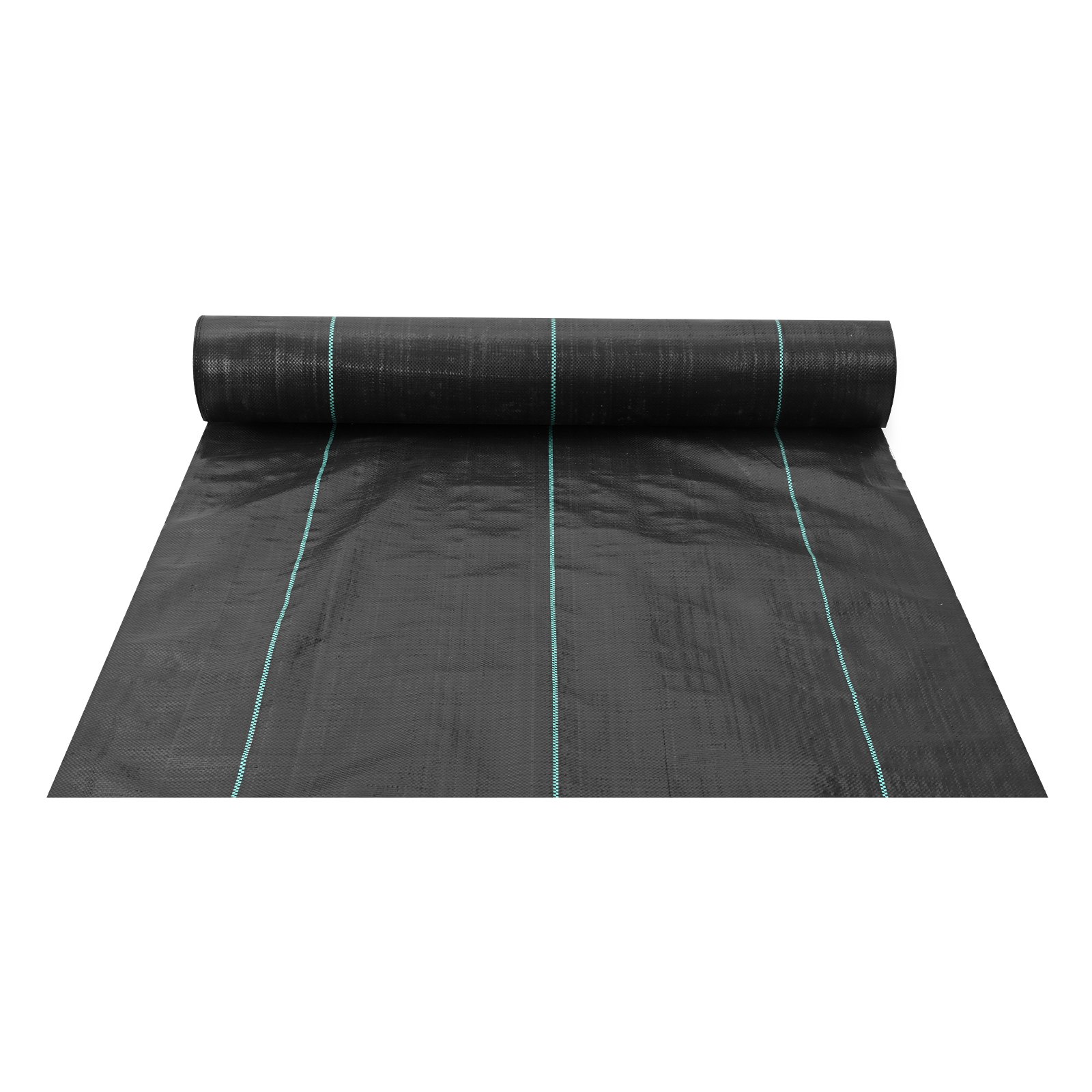 VEVOR Weed Barrier Landscape Fabric, 3x300FT Heavy Duty Garden Weed Fabric, Woven PP Weed Control Fabric, Driveway Fabric, Geotextile Fabric For Landscaping, Ground Cover, Weed Blocker Weed Mat, Black image 5