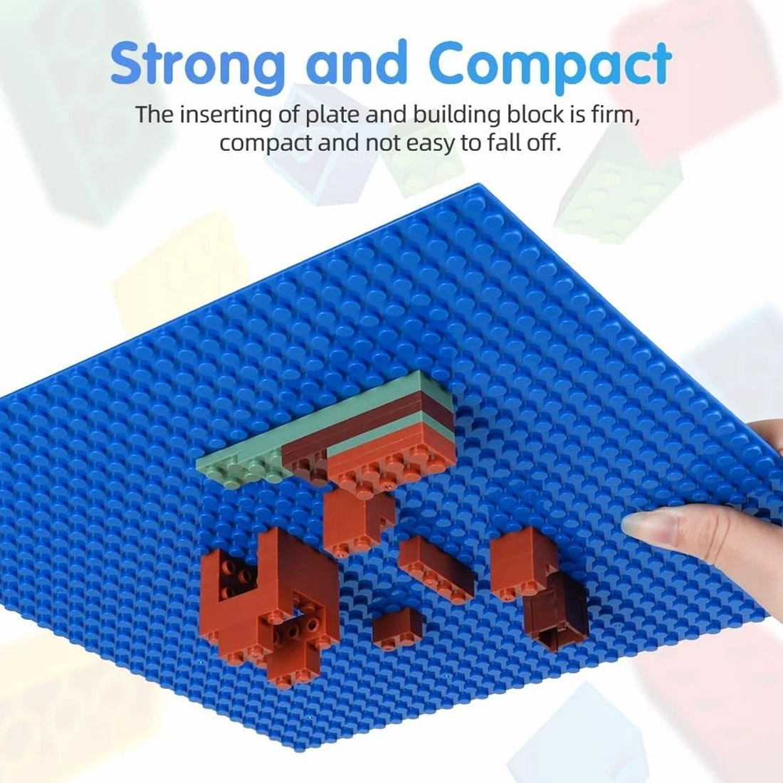 9pcs Building Block Baseboard, Educational Accessories, Toy Wall Base