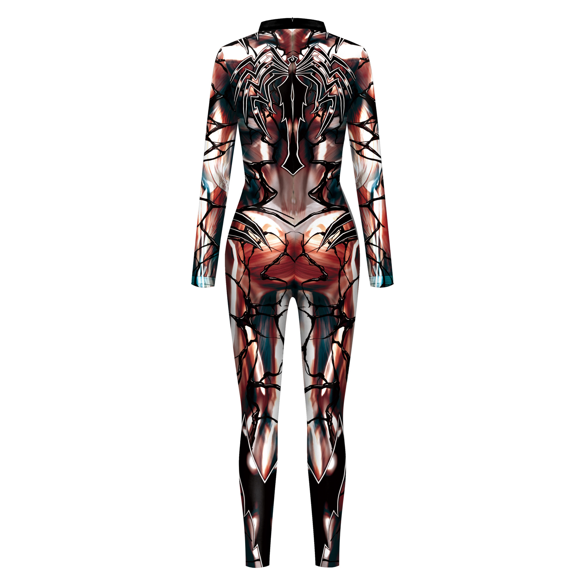 New Spider 3D Digital Printing Long Sleeve Jumpsuit