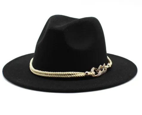 Women's Autumn And Winter British Style Jazz Hat Black - Shop at LoveMi