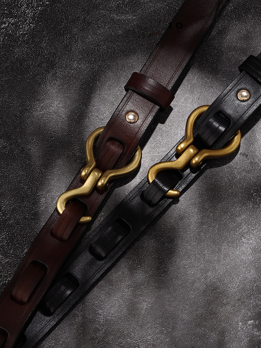 Niche Hook Retro First Layer Cowhide Belt