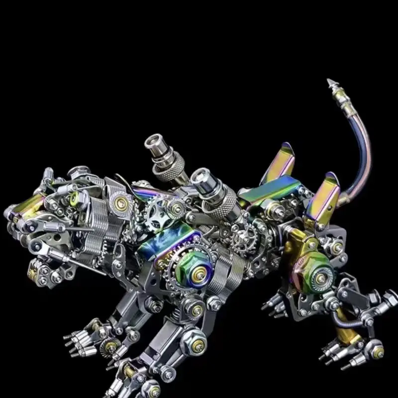 Mechanical Tiger Dragon Claw Lamp Assembly Model 3D Three-dimensional Stainless Steel Toy