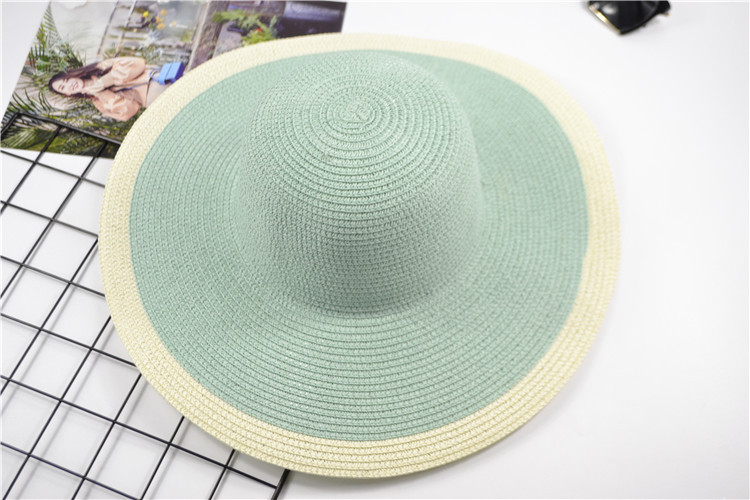 Women's Big Brim Hat Fashion Stitching Sweet