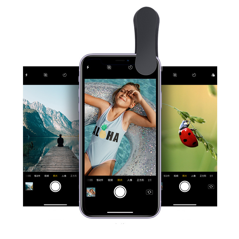 Mobile Phone Lens Three-in-one Wide-angle Macro Fisheye - Image 2