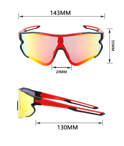 Title 3, New Outdoor Cycling Glasses Interchangeable Len...