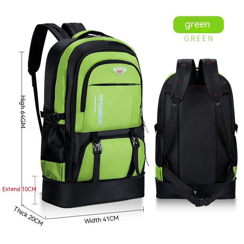 Men's Big Travel Tourist Mountaineering Outdoor Large Capacity Luggage Backpack Green - Shop at LoveMi