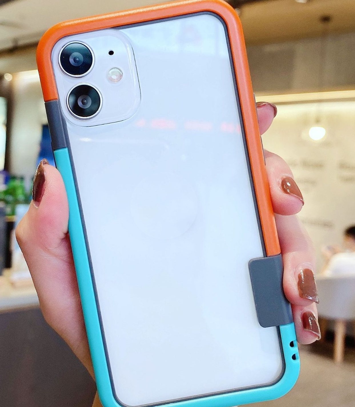 Color Matching Mobile Phone Case Two-color Border - Image 11