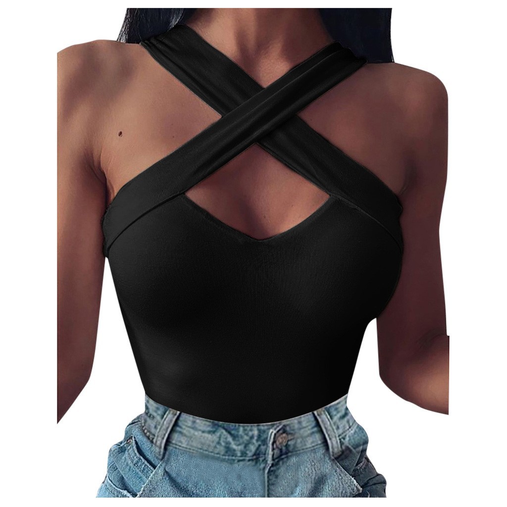 Title 4, Sexy backless V-neck low chest vest