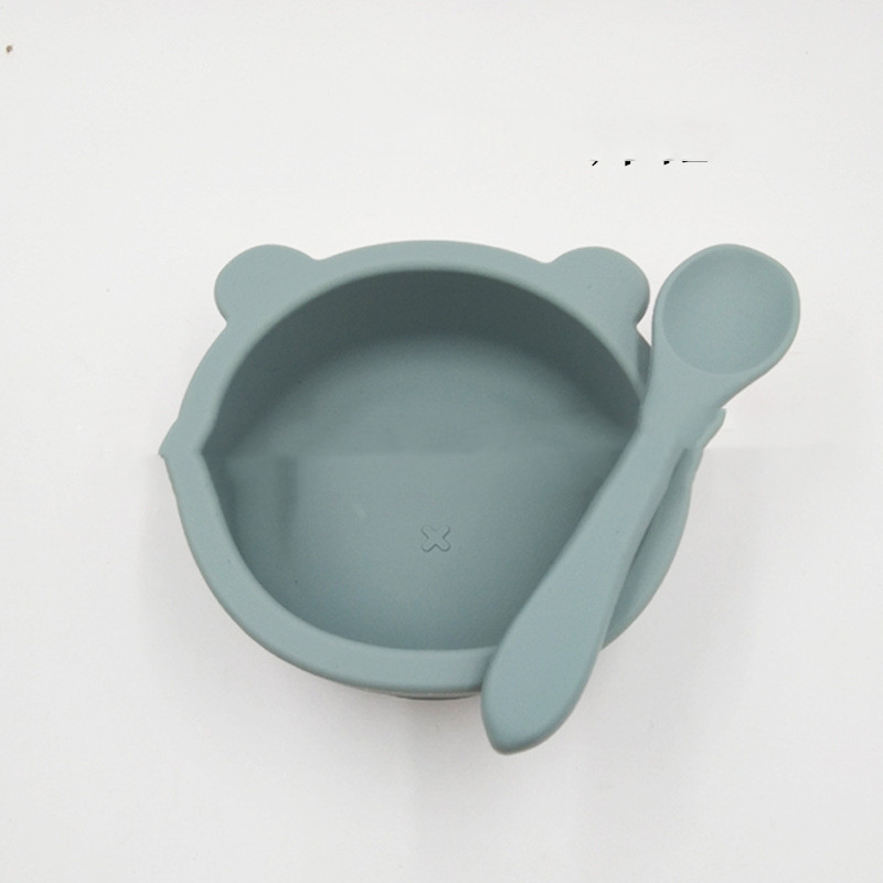 Title 2, Suction Cup Anti-fall Bear Silicone Baby Bowl C...