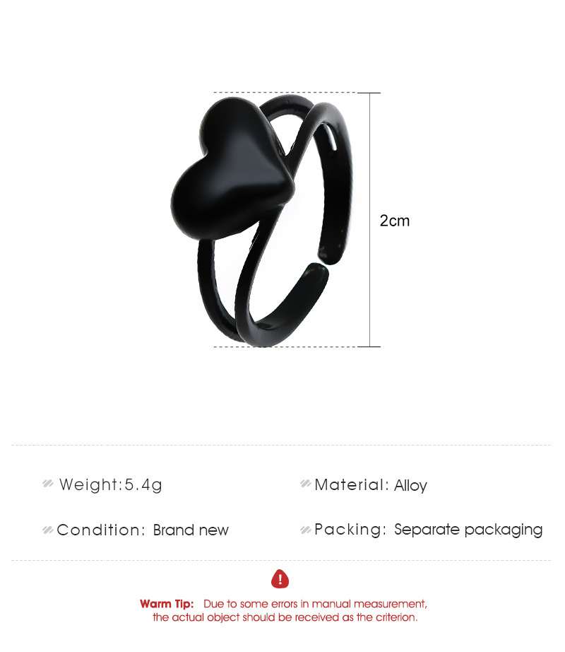 Double Love Ring Creative Net Red Geometric Index Finger Ring Girl