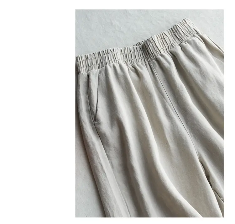 Fashion Thin Linen Loose Plus Size Pants