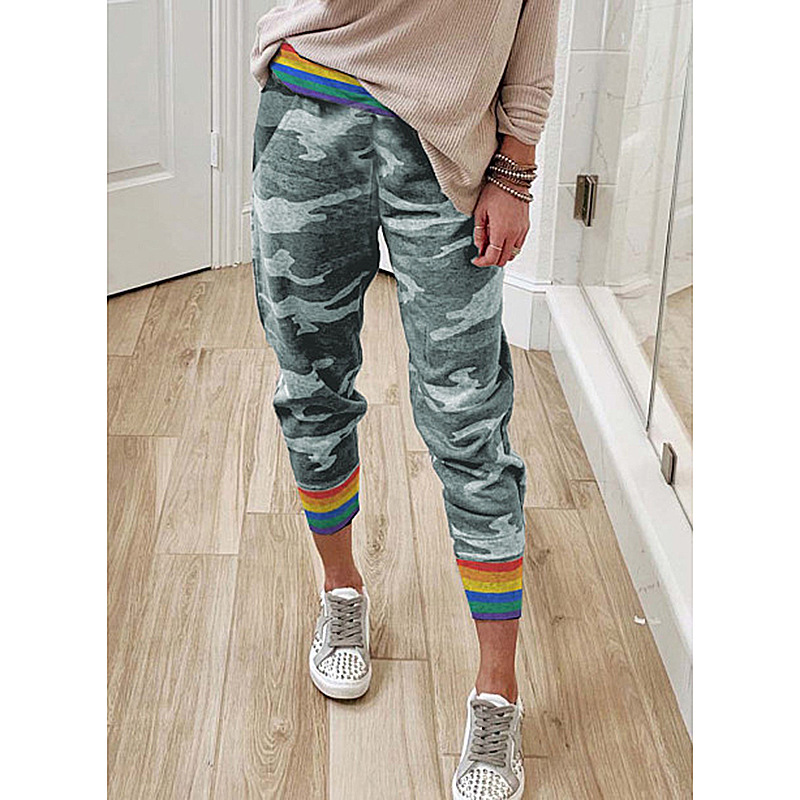 Rainbow striped grey camouflage