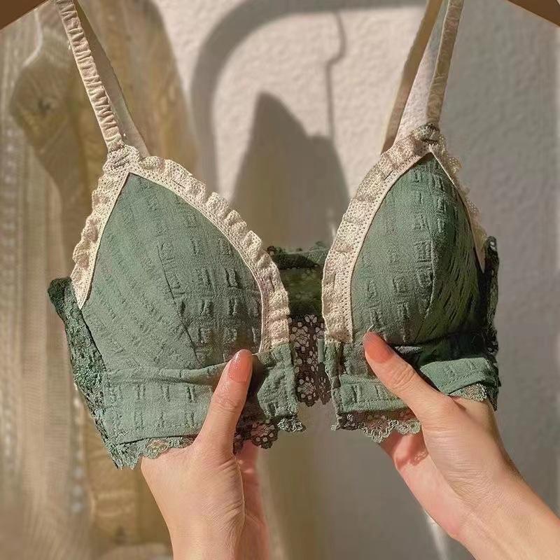 Title 2, Reggiseno senza fili con bottone frontale, picc...