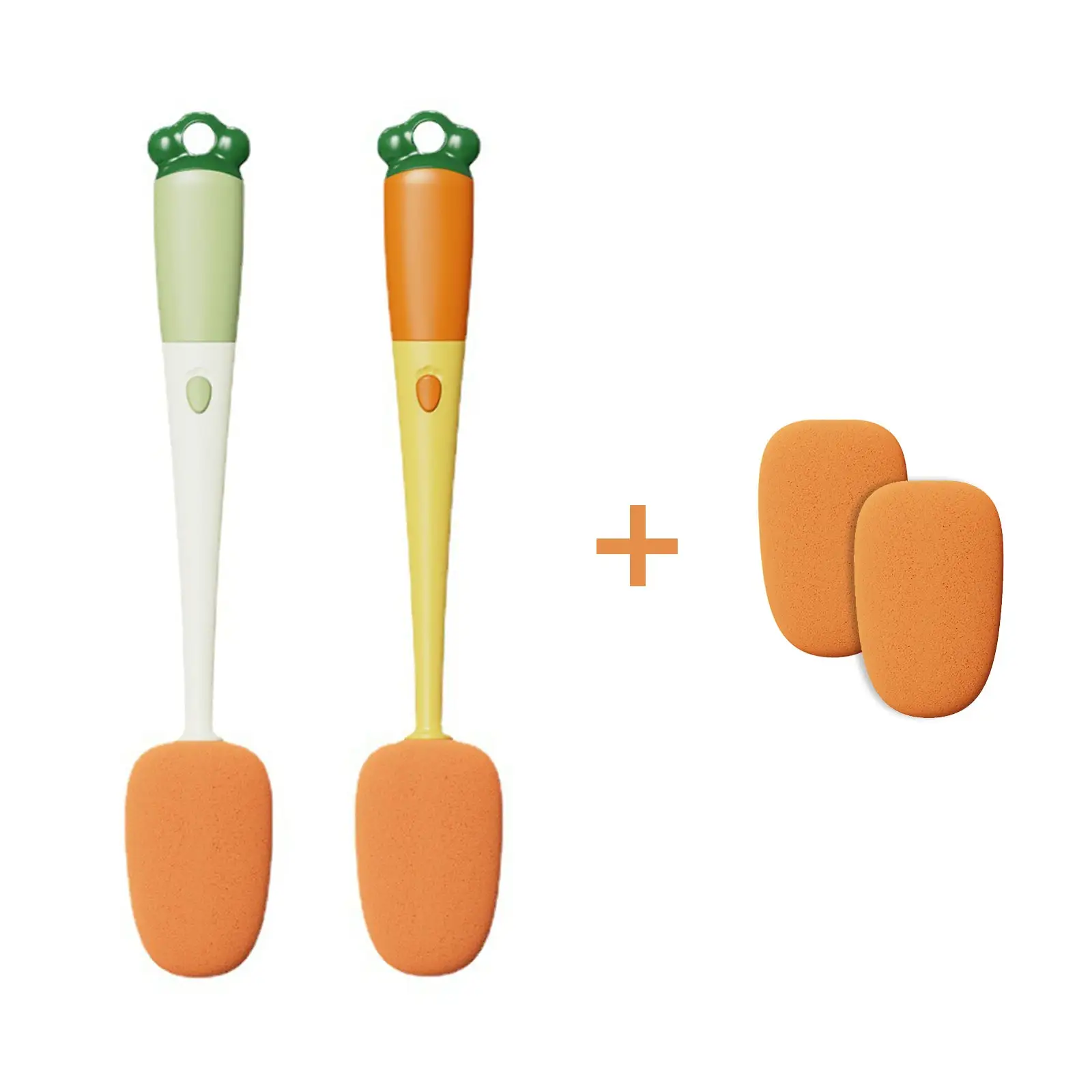 Kitchen 3 In 1 Multifunctional Cleaning Cup Washer Brush Long Handle Carrot Water Bottle Cleaning Brush – image 9