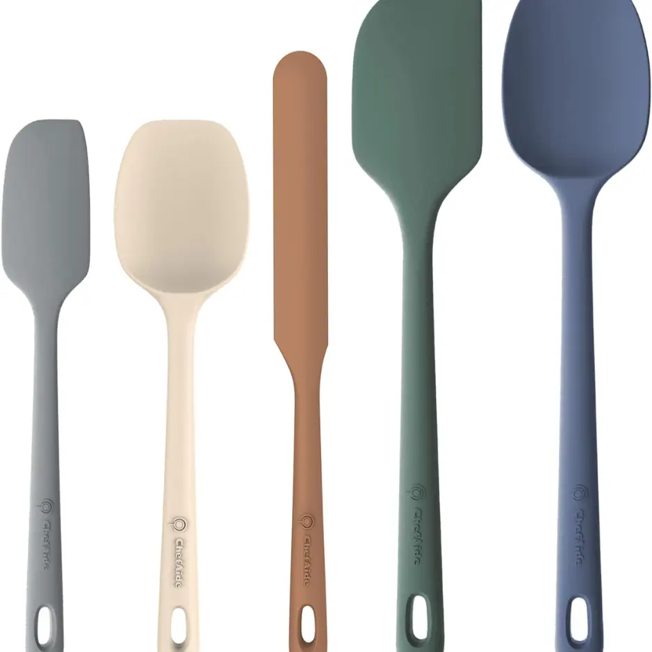 Silicone Spatula Set, Heat Resistant Rubber Cooking