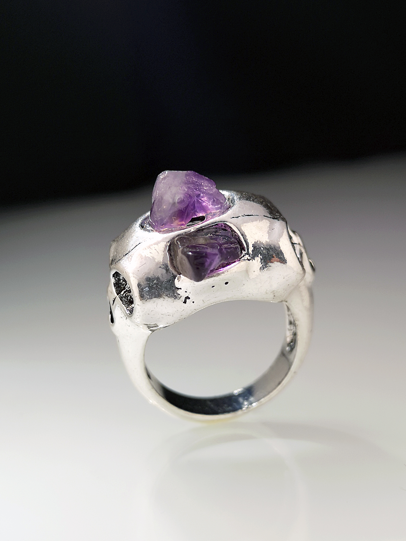 Simple Geometric Personality Metal Ring