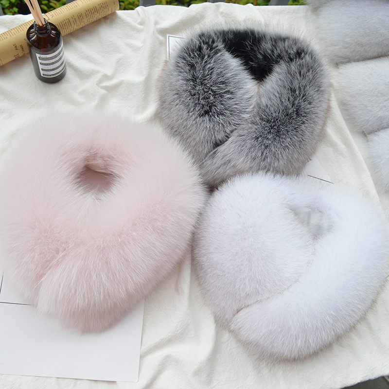 Fox Fur Collar Real Hairy Raccoon Fur