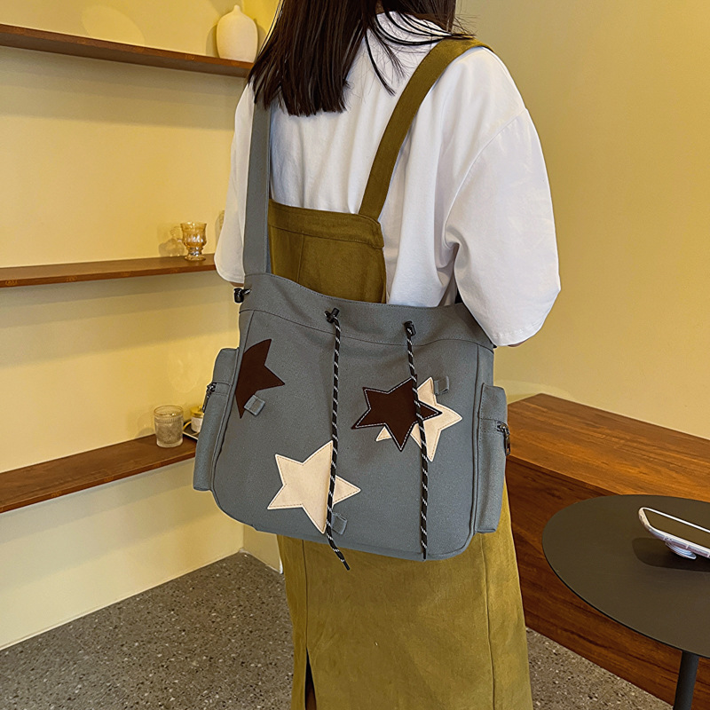 Fashion American Retro Large Capacity Shoulder Messenger Bag
