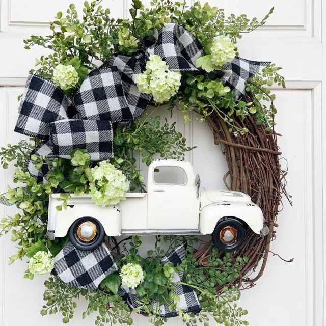 Christmas Wreath Venue Props Front Door Decorations White - Shop at LoveMi