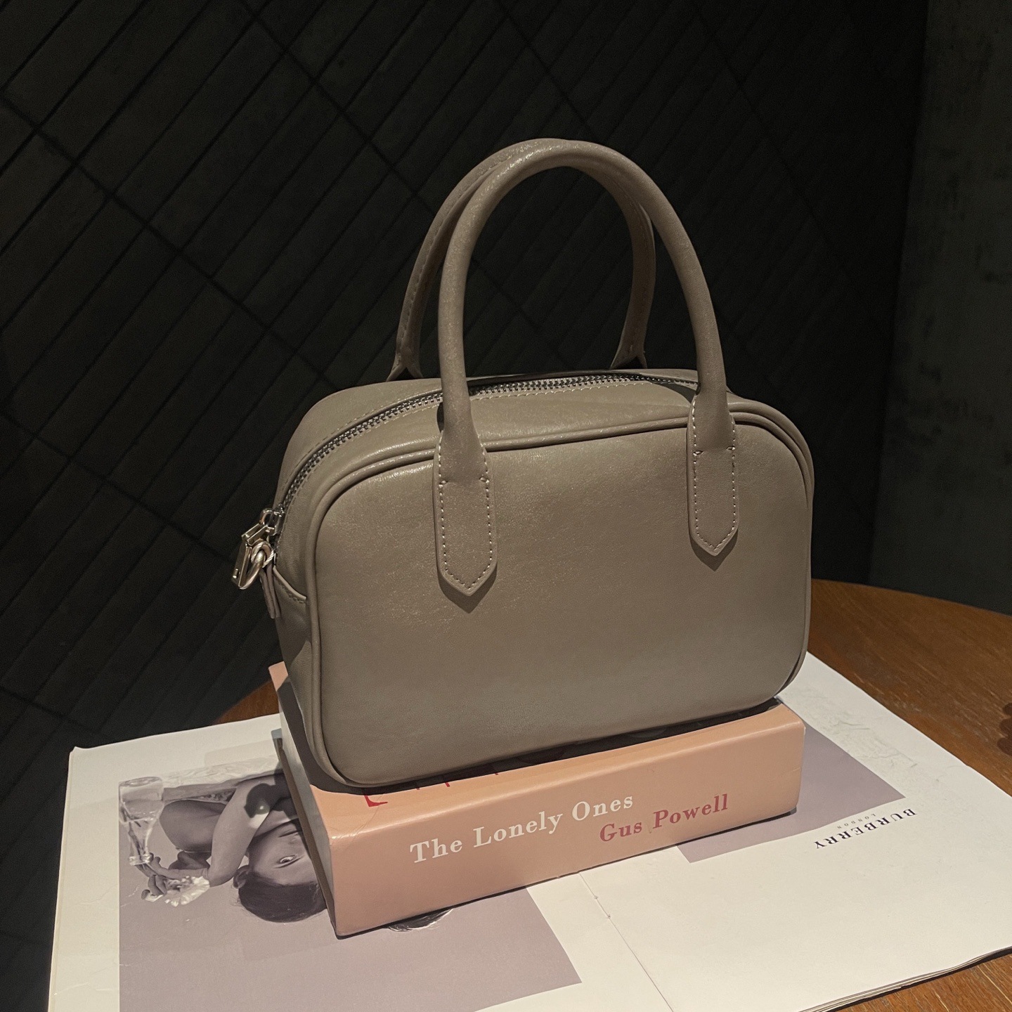 Sac bowling transfrontalier en cuir de première qualité