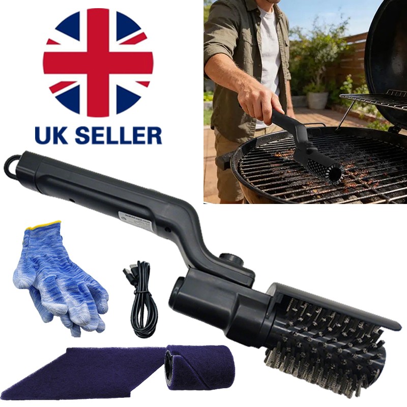 Electric Grill Cleaning Brush Rotary BBQ Cleaner Tool 3-Speed 2600mAh Cordless — image 4