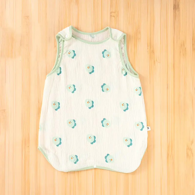 Baby Climb Cotton Gauze Sleeping Bag Sleeveless Vest